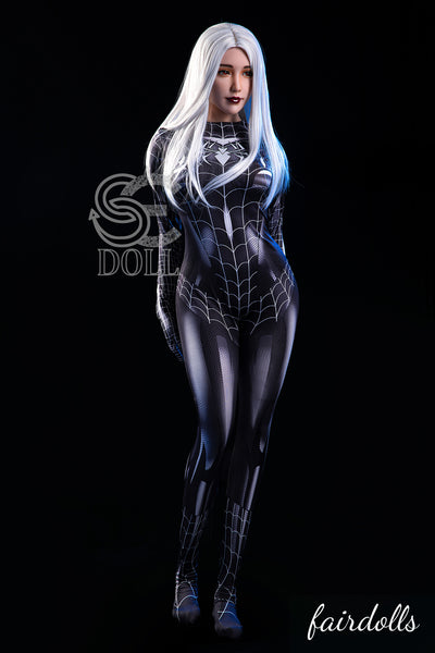 5'4" (163cm) E-Cup Dark Female Spider-Man Sex Doll - Kitty (SE Doll)