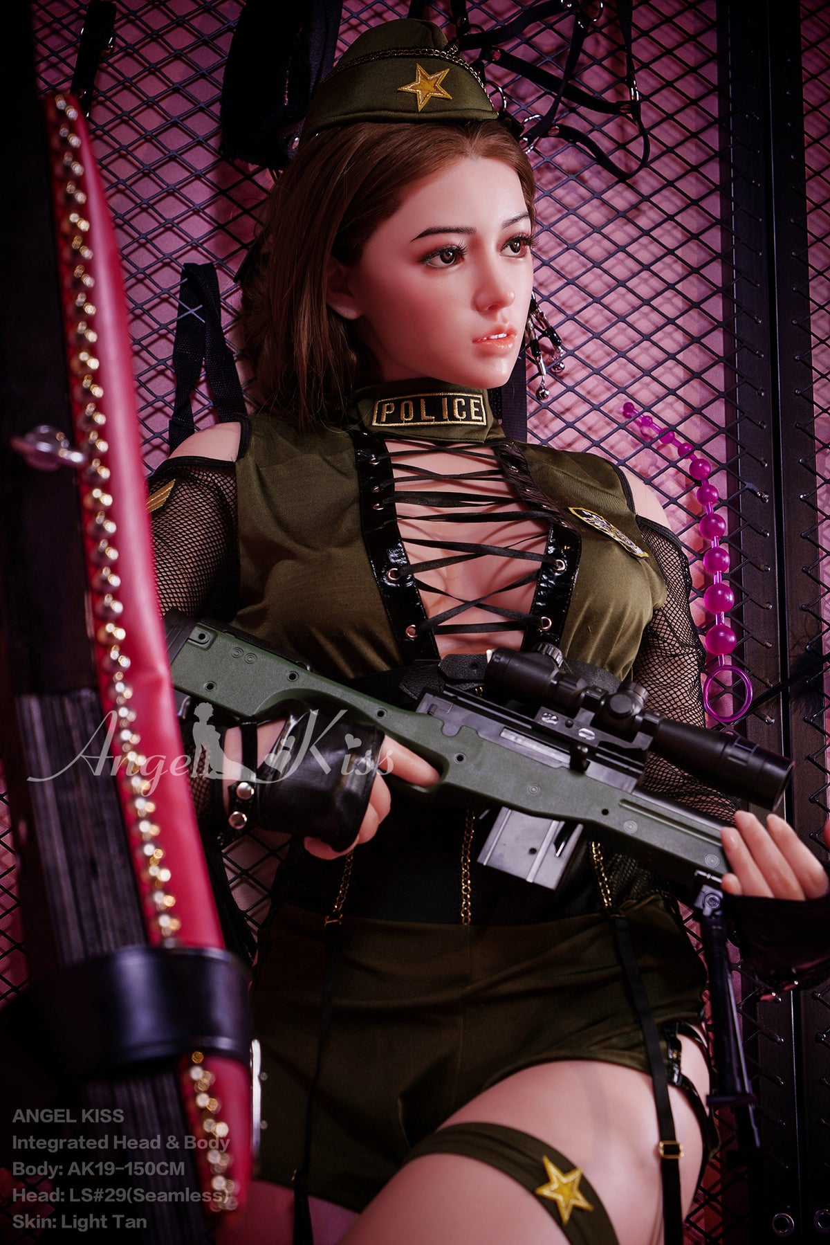 4'11" (150cm) C-Cup Integrated Head and Body Silicone Sex Doll - Jaimee (AngelKiss Doll)