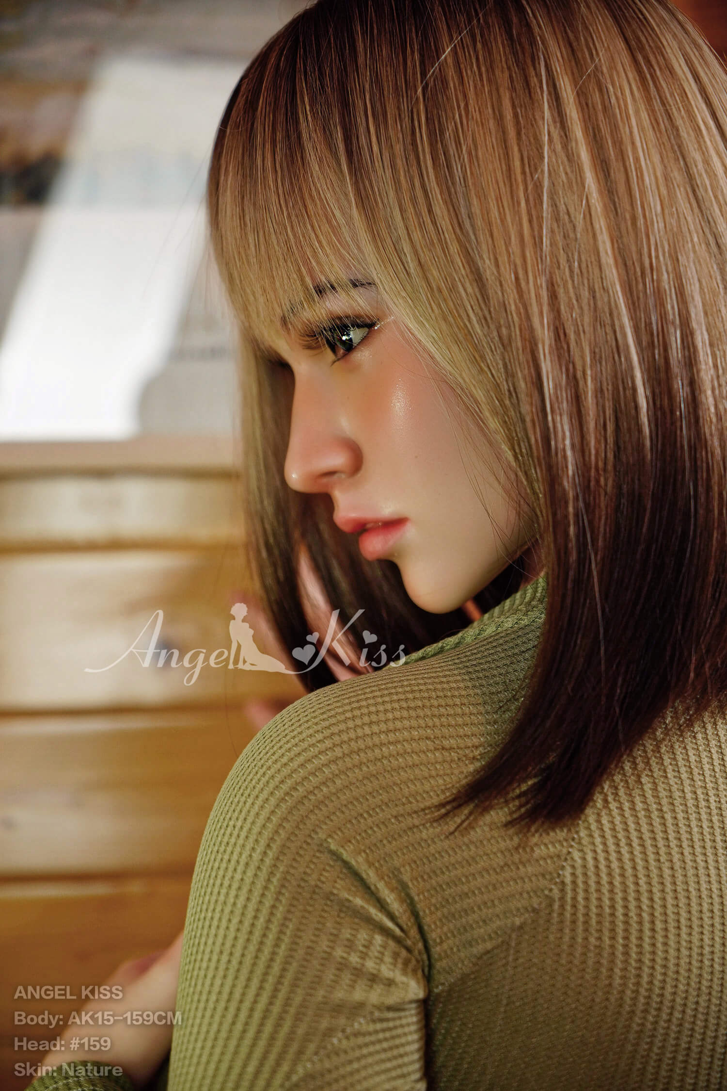 5'2(159cm)  D-Cup Loves to Have Sex on Stairs - Hallie  (AngelKiss Doll)