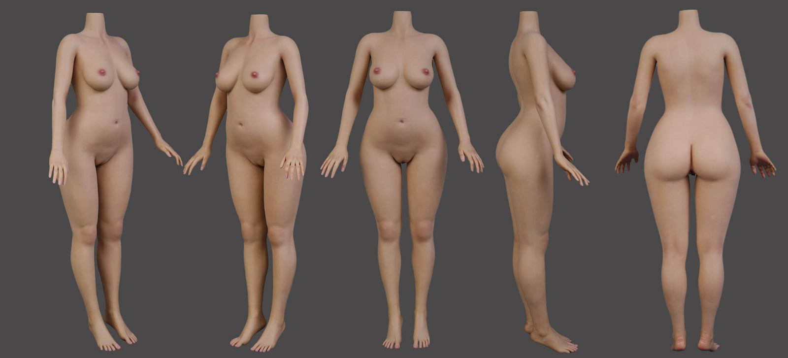 5'3" (162cm) D-Cup Silicone DollS BODY (Galatea Doll)