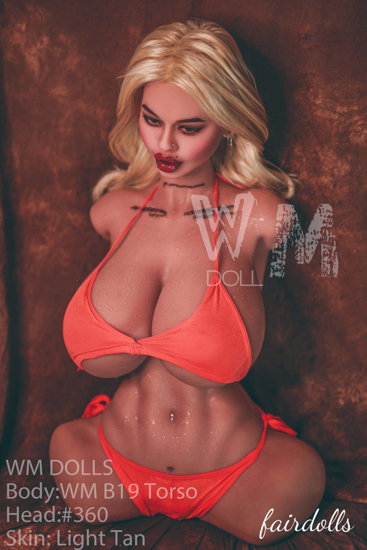 2'10" (88cm) F-Cup Torso Sex Doll With Big Nipples - Jazlynn (WM Doll)