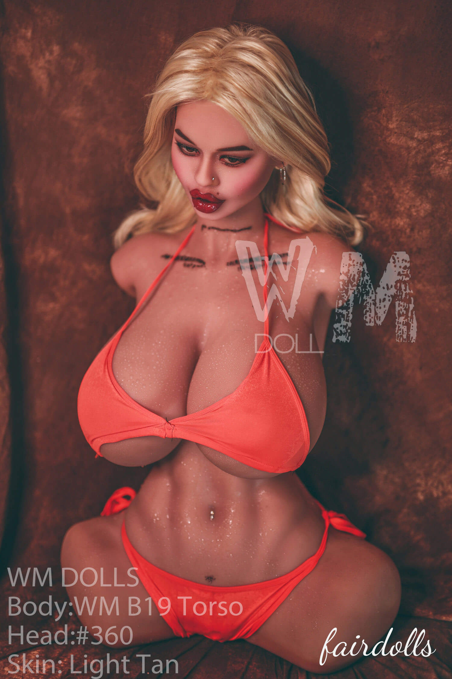 2'10" (88cm) F-Cup Torso Sex Doll With Big Nipples - Jazlynn (WM Doll)