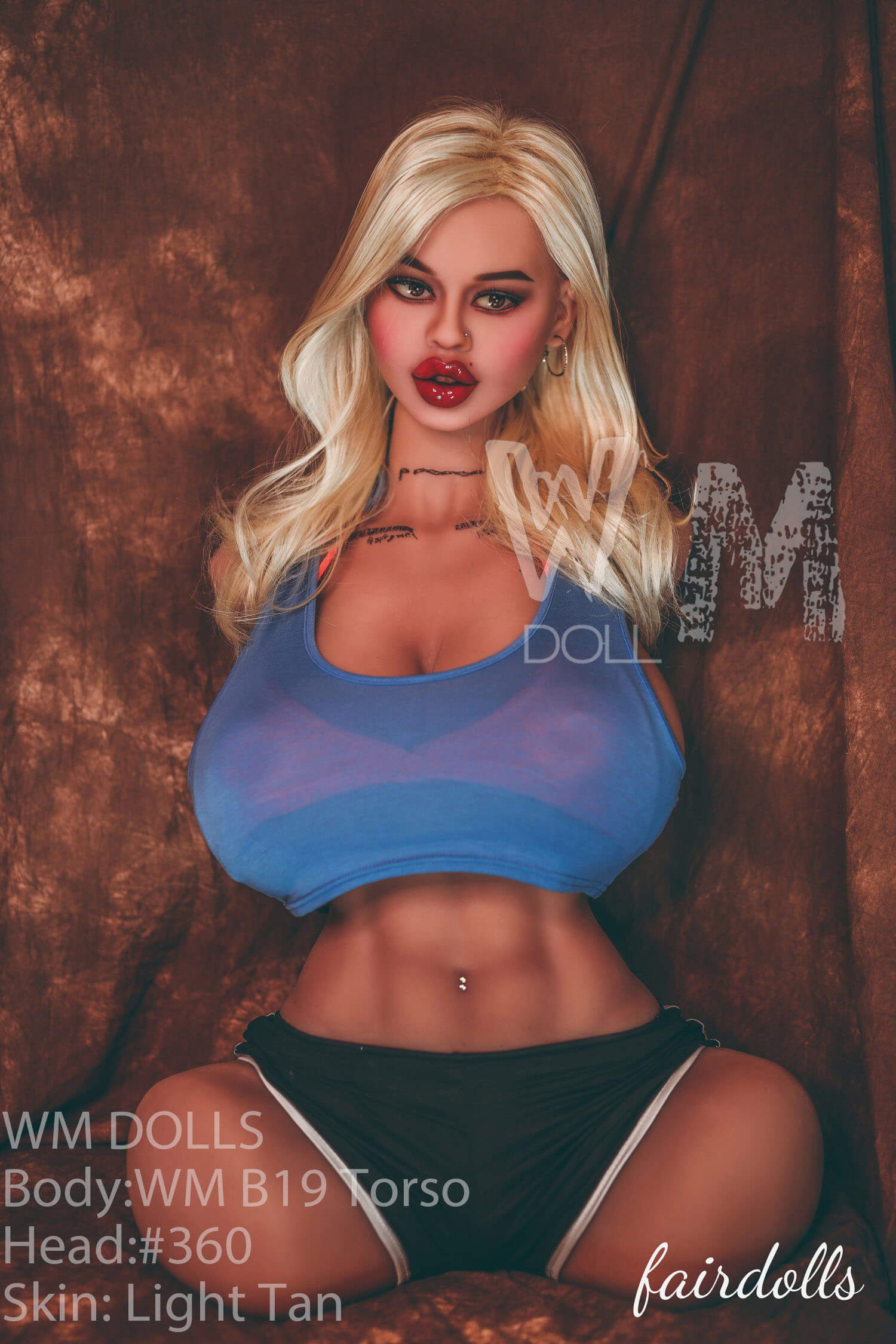 2'10" (88cm) F-Cup Torso Sex Doll With Big Nipples - Jazlynn (WM Doll)