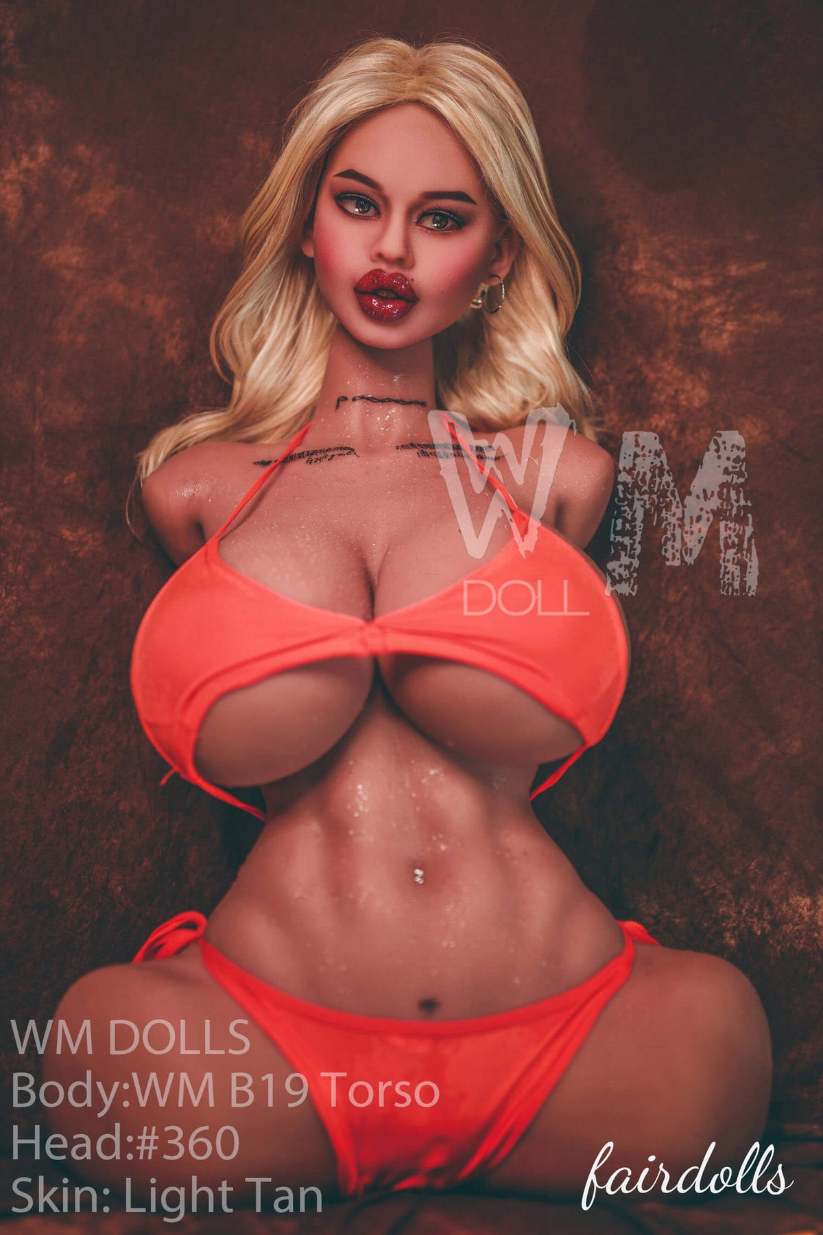 2'10" (88cm) F-Cup Torso Sex Doll With Big Nipples - Jazlynn (WM Doll)