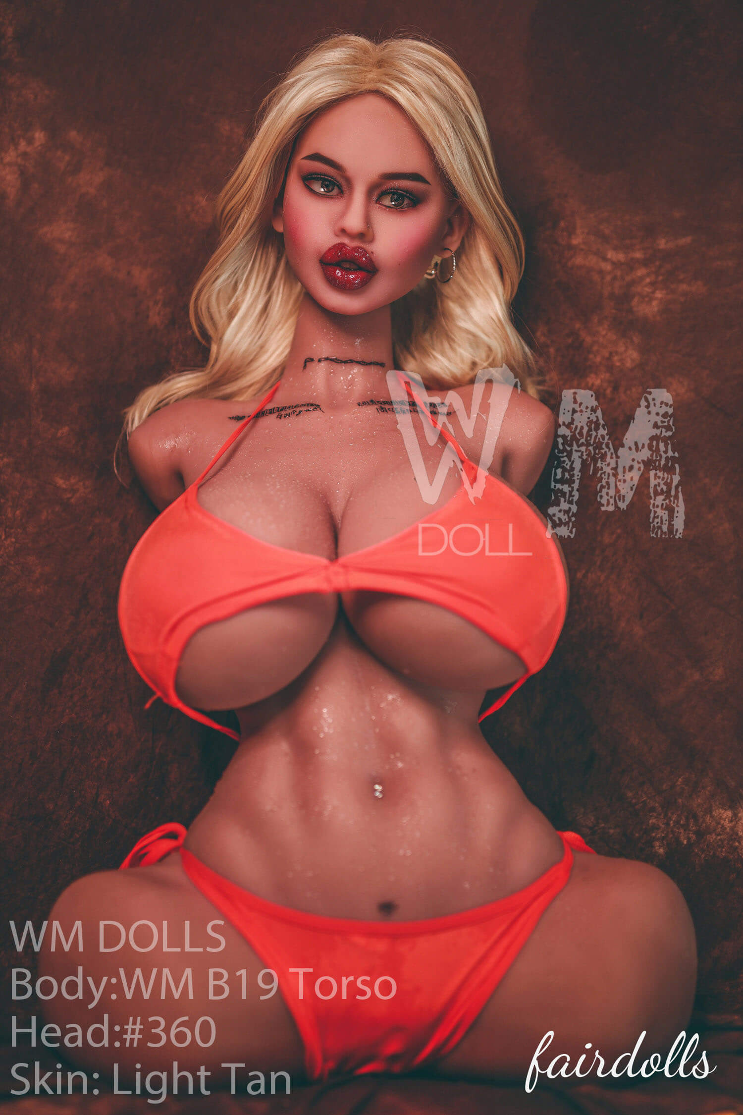 2'10" (88cm) F-Cup Torso Sex Doll With Big Nipples - Jazlynn (WM Doll)