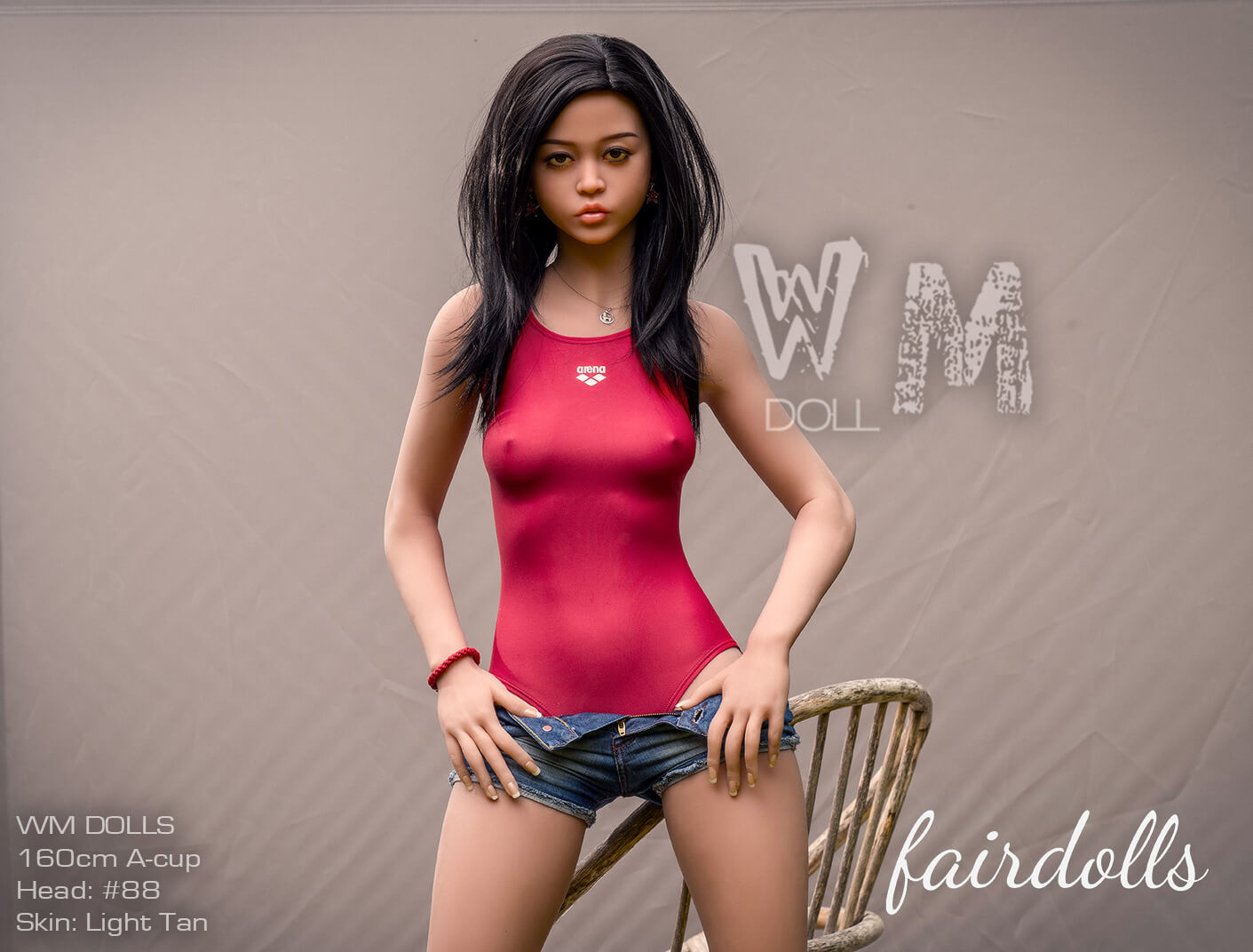 5'2" (160cm) A-Cup Girl Without Underwear Sex Doll - Katie (WM Doll)