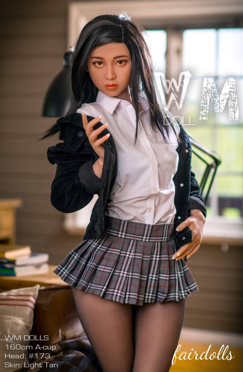 5'2" (160cm) A-Cup Small Breast Curve Sex Doll - Tinisha (WM Doll)