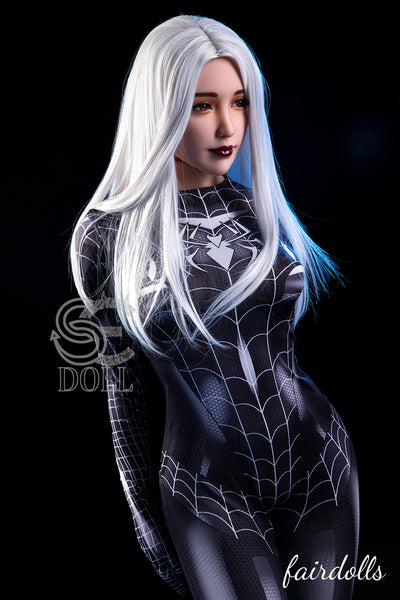 5'4" (163cm) E-Cup Dark Female Spider-Man Sex Doll - Kitty (SE Doll)