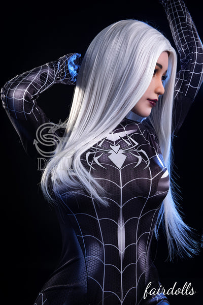 5'4" (163cm) E-Cup Dark Female Spider-Man Sex Doll - Kitty (SE Doll)