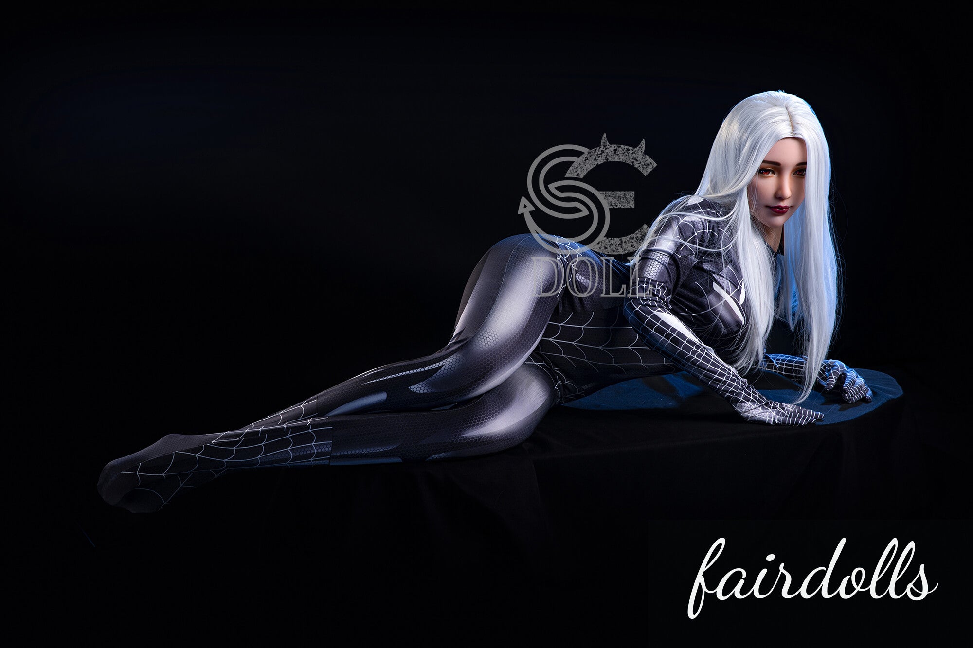 5'4" (163cm) E-Cup Dark Female Spider-Man Sex Doll - Kitty (SE Doll)