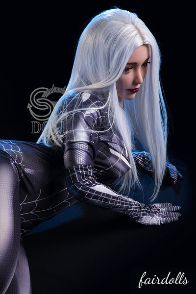 5'4" (163cm) E-Cup Dark Female Spider-Man Sex Doll - Kitty (SE Doll)