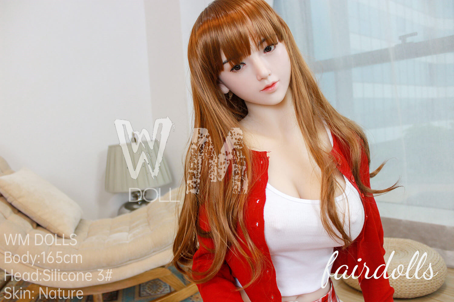 5'4" (165cm) D-Cup Silicone Head Sex Doll With TPE Body - June (WM Doll)