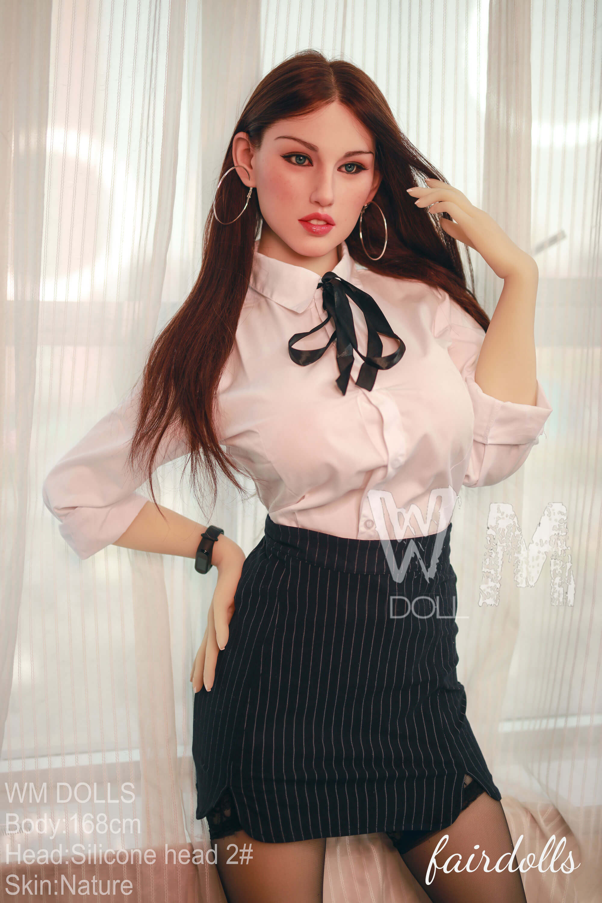 5'6" (168cm) E-Cup Silicone Head Sex Doll With TPE Body - Amiah (WM Doll)