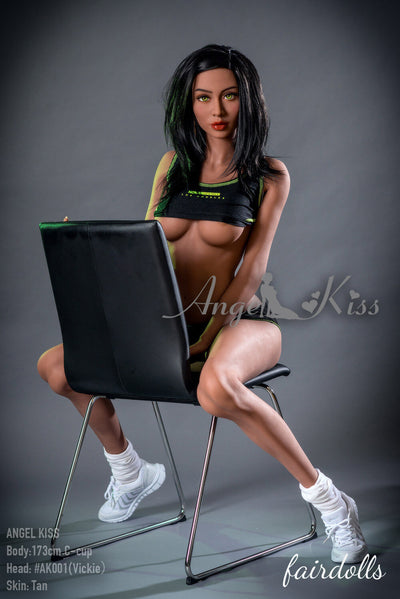 5'8" (173cm)  C-Cup Sexy Personal Trainer Sex Doll - Vickie  (Angel Kiss Silicone Doll)