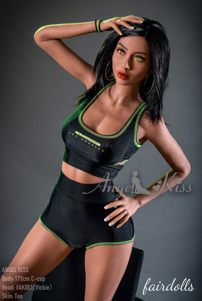 5'8" (173cm)  C-Cup Sexy Personal Trainer Sex Doll - Vickie  (Angel Kiss Silicone Doll)