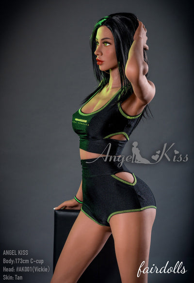 5'8" (173cm)  C-Cup Sexy Personal Trainer Sex Doll - Vickie  (Angel Kiss Silicone Doll)