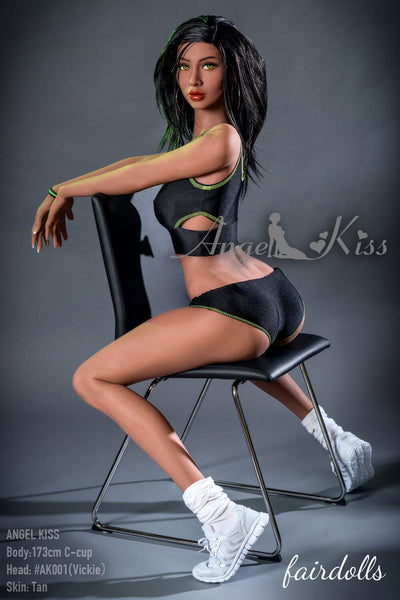 5'8" (173cm)  C-Cup Sexy Personal Trainer Sex Doll - Vickie  (Angel Kiss Silicone Doll)