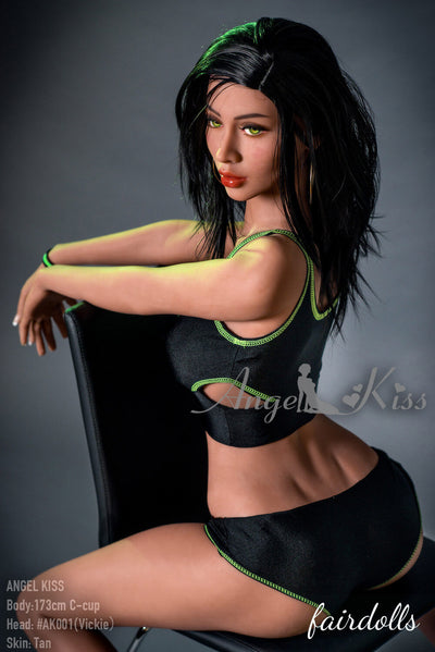 5'8" (173cm)  C-Cup Sexy Personal Trainer Sex Doll - Vickie  (Angel Kiss Silicone Doll)