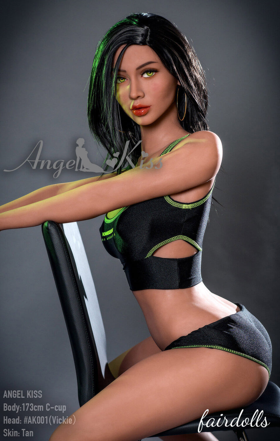 5'8" (173cm)  C-Cup Sexy Personal Trainer Sex Doll - Vickie  (Angel Kiss Silicone Doll)