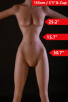5'1" (155cm) A-Cup Sex Doll Body (WM Doll)
