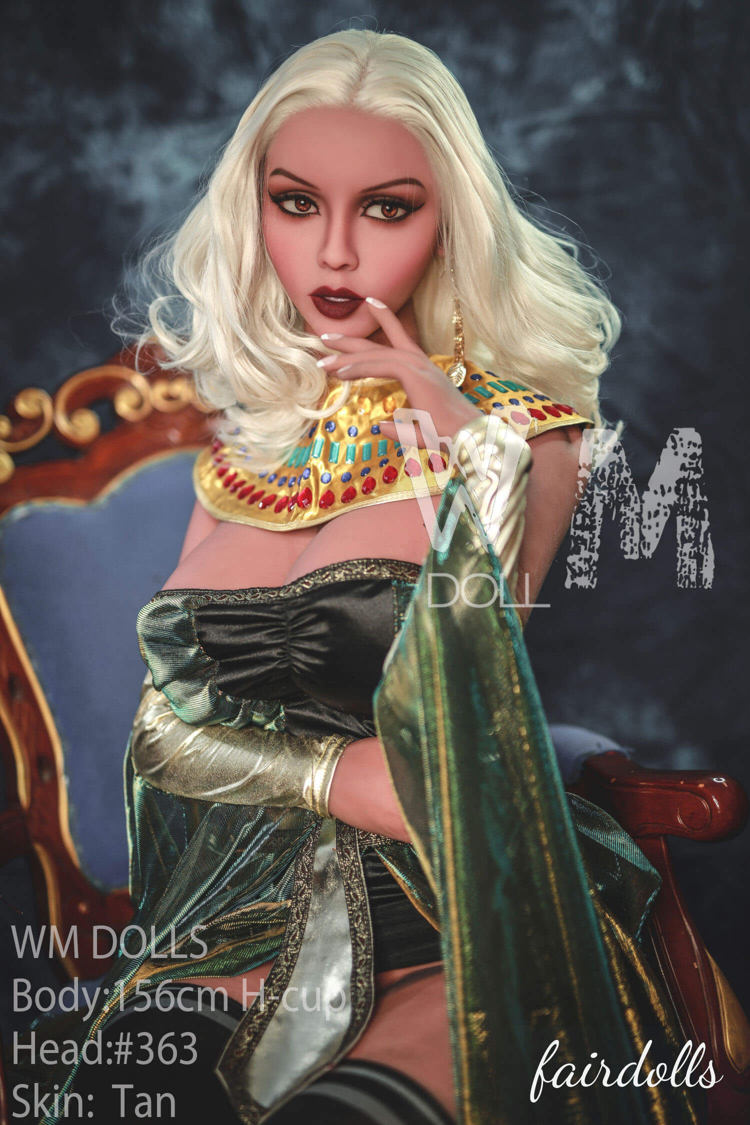 5'1" (156cm) H-Cup Busty Cleopatra Sex Doll - Stacey (WM Doll)