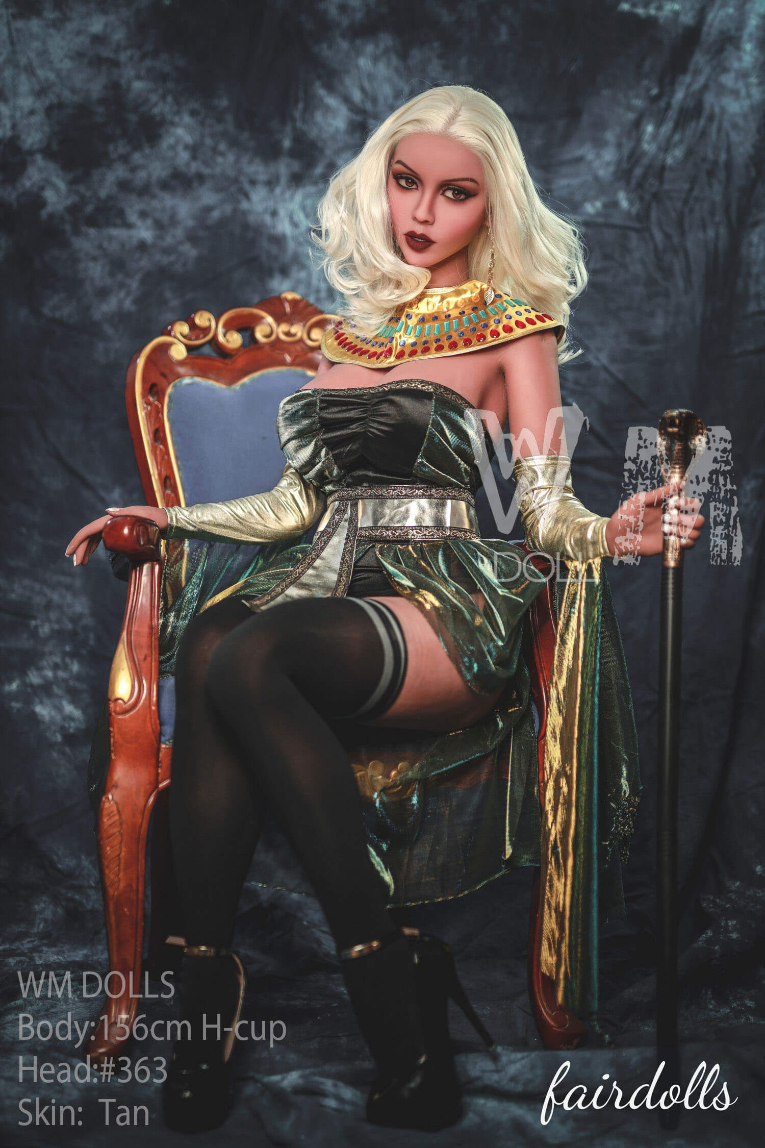 5'1" (156cm) H-Cup Busty Cleopatra Sex Doll - Stacey (WM Doll)