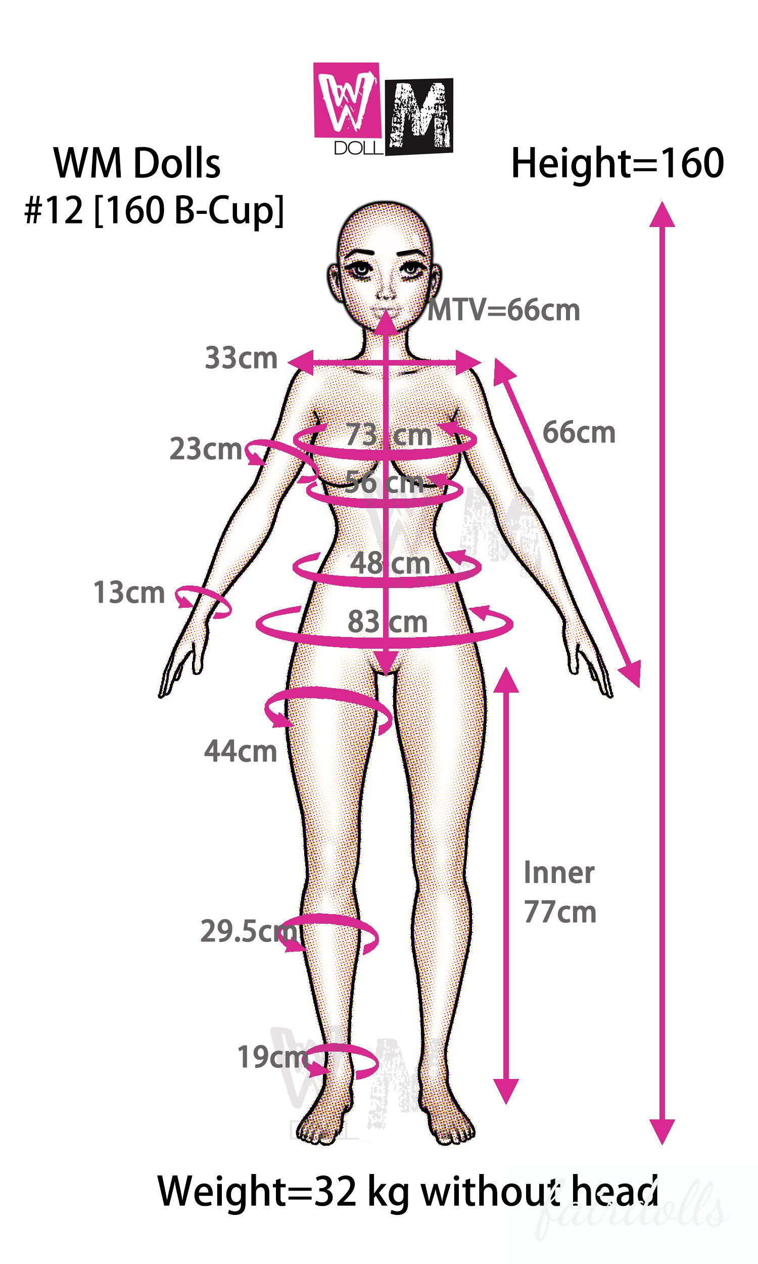 5'2" (160cm) B-Cup Sexy Futuristic Warrior Sex Doll - Viki (WM Doll)